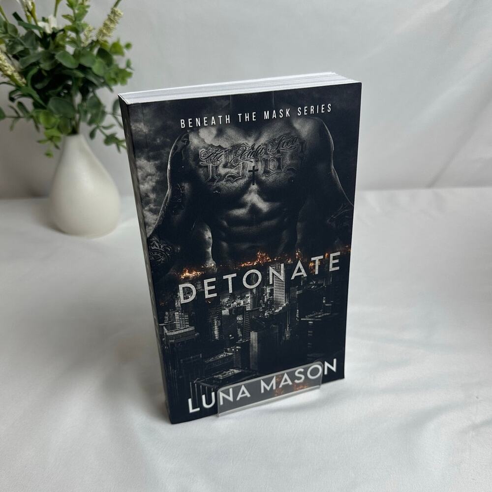 Detonate Luna Mason OOP Indie Paperback Beneath the Mask #2 Mafia Romance